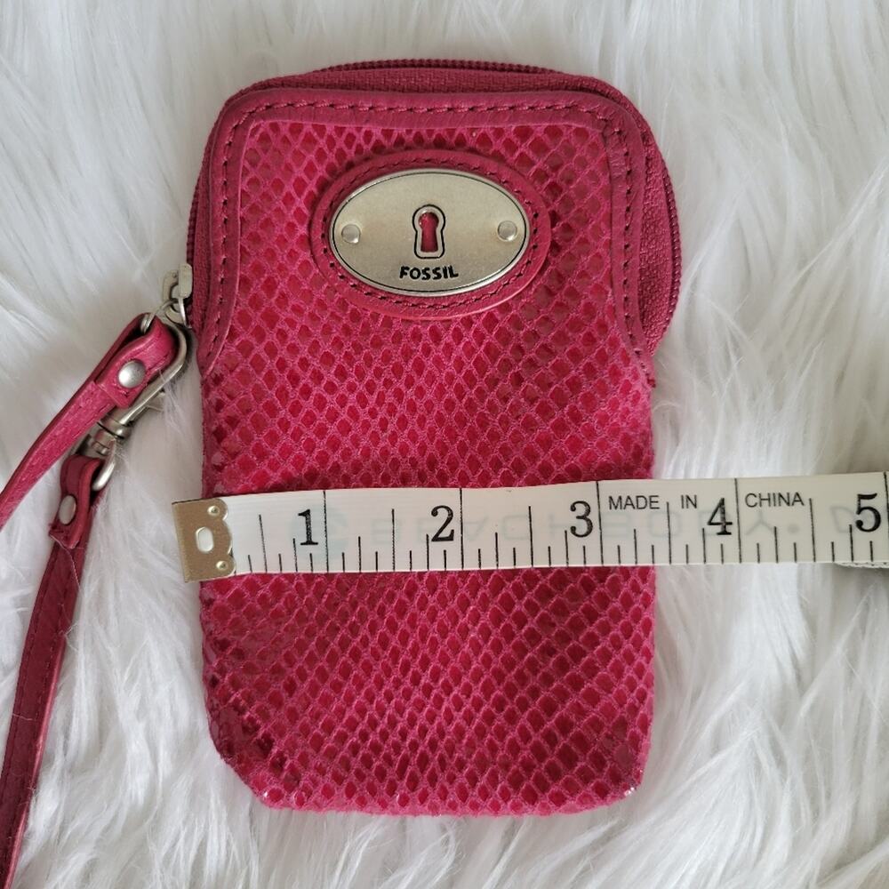 Fossil Fuchsia Wristlet Wallet - image 6